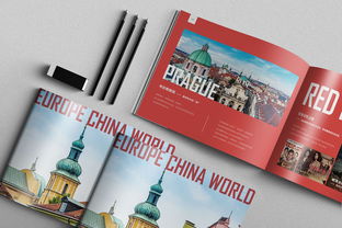 紅色商務(wù)國外旅游公司畫冊(cè)